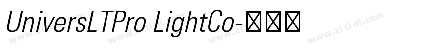 UniversLTPro LightCo字体转换